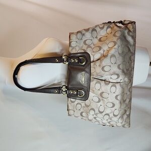 Coach Ashley Signature Metallic Carryall Bag